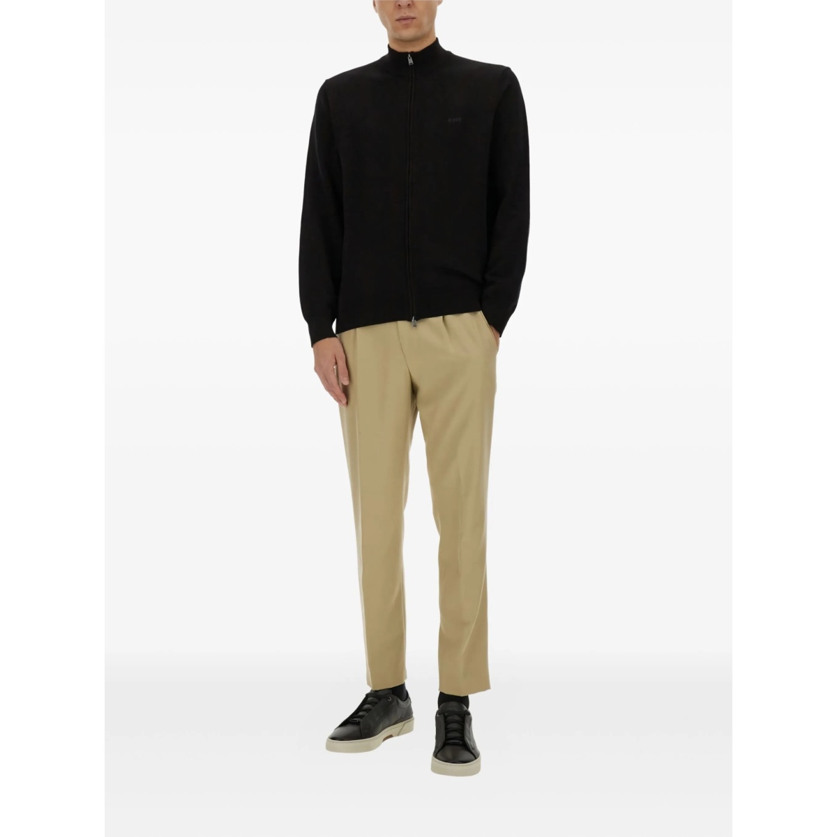 zipped cotton sweatshirt - Img 2
