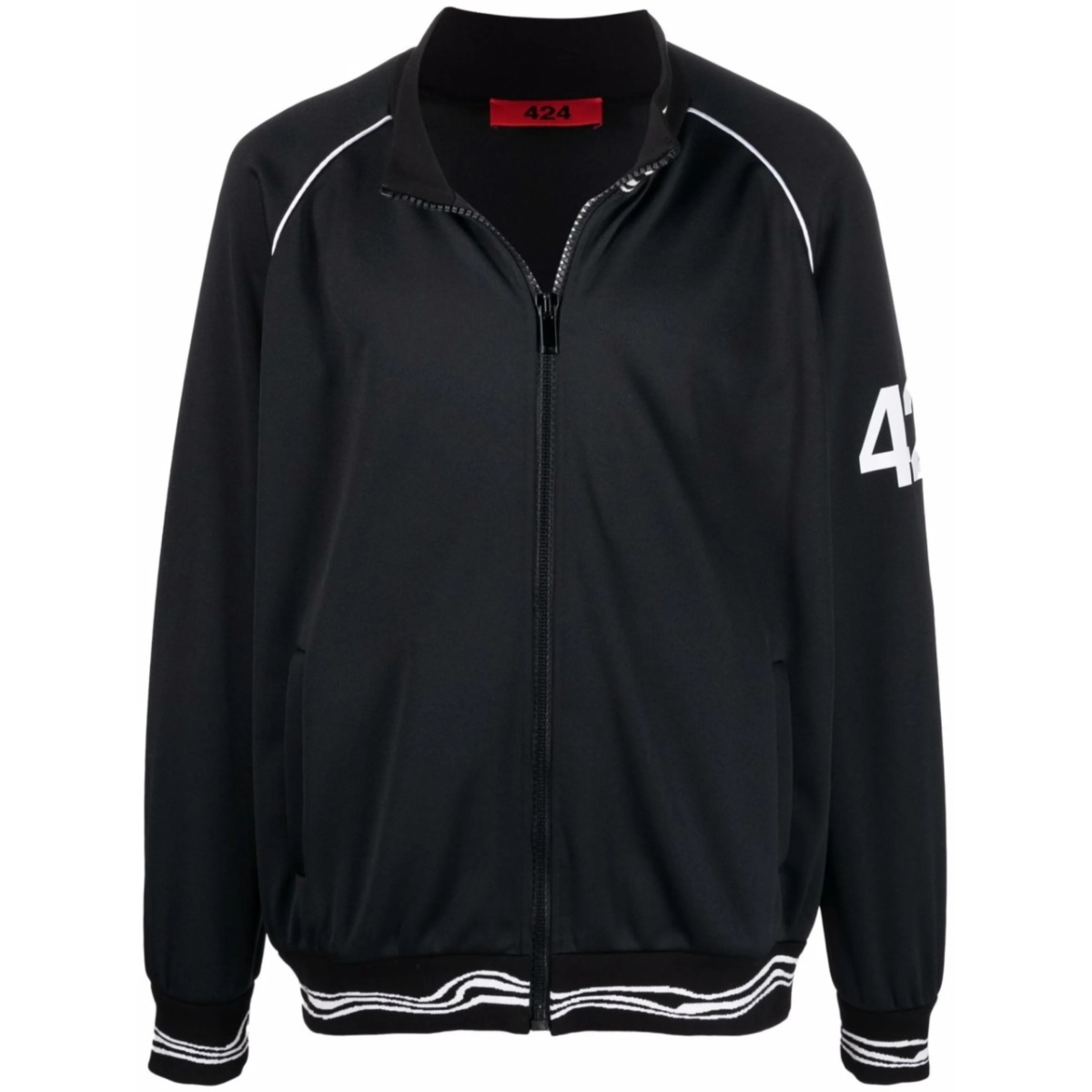 zipped track jacket