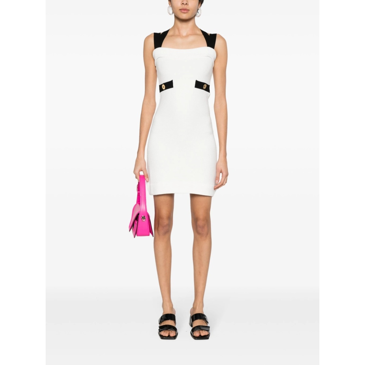 3D-knit double-strap minidress - Img 2