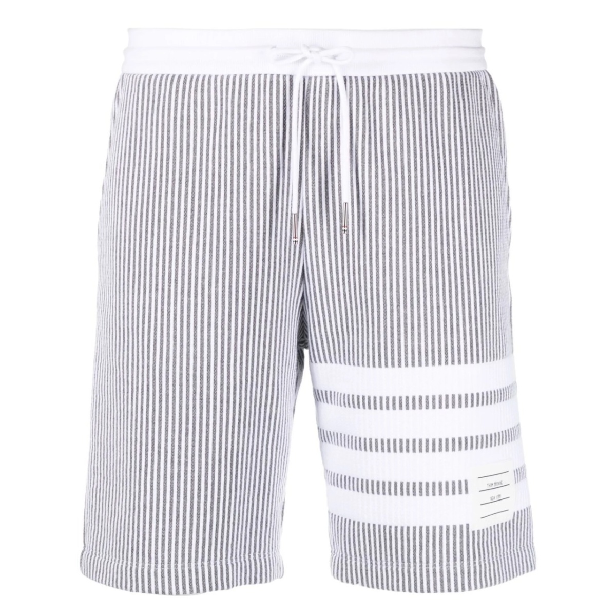 4-Bar stripe seersucker shorts