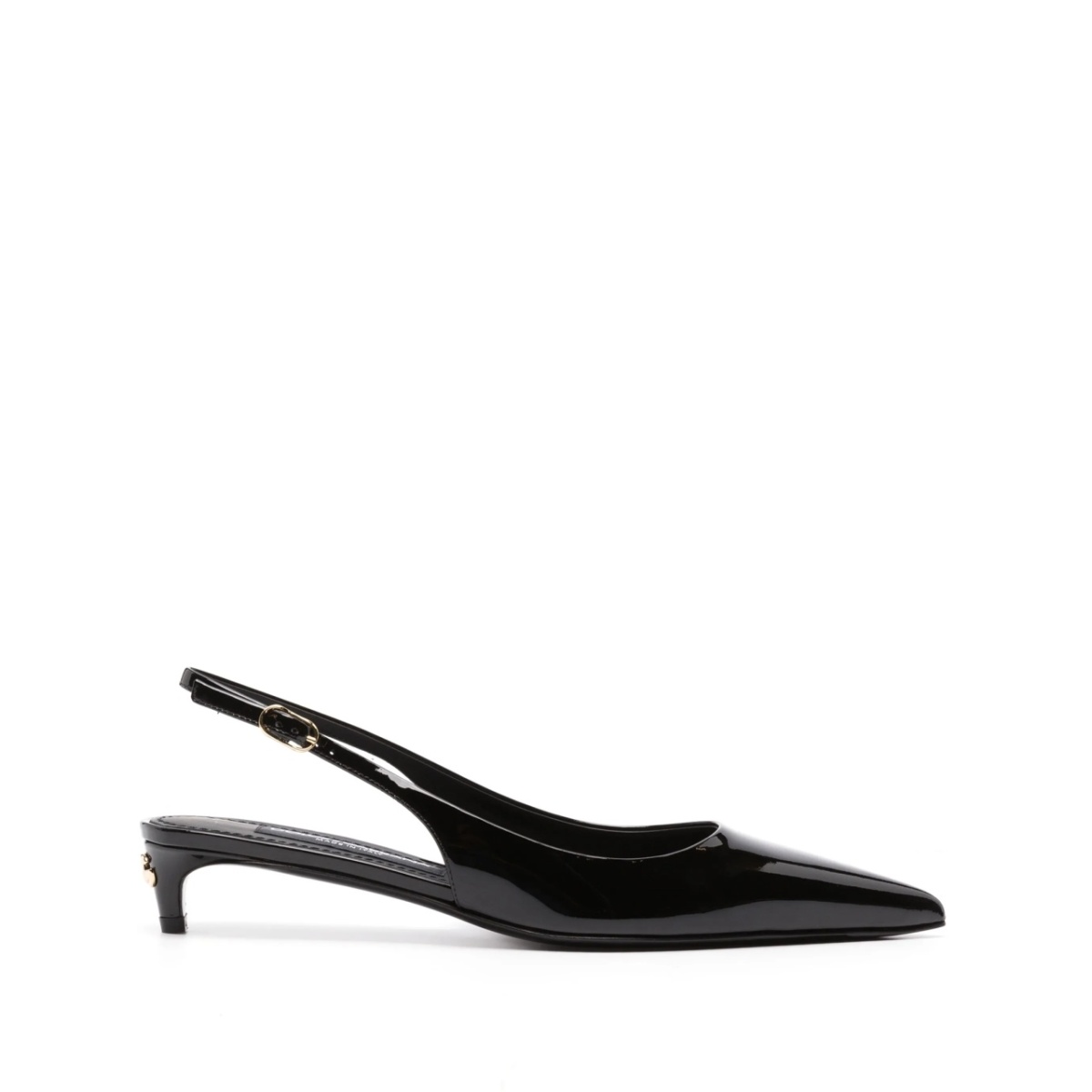 40mm patent slingback pumps