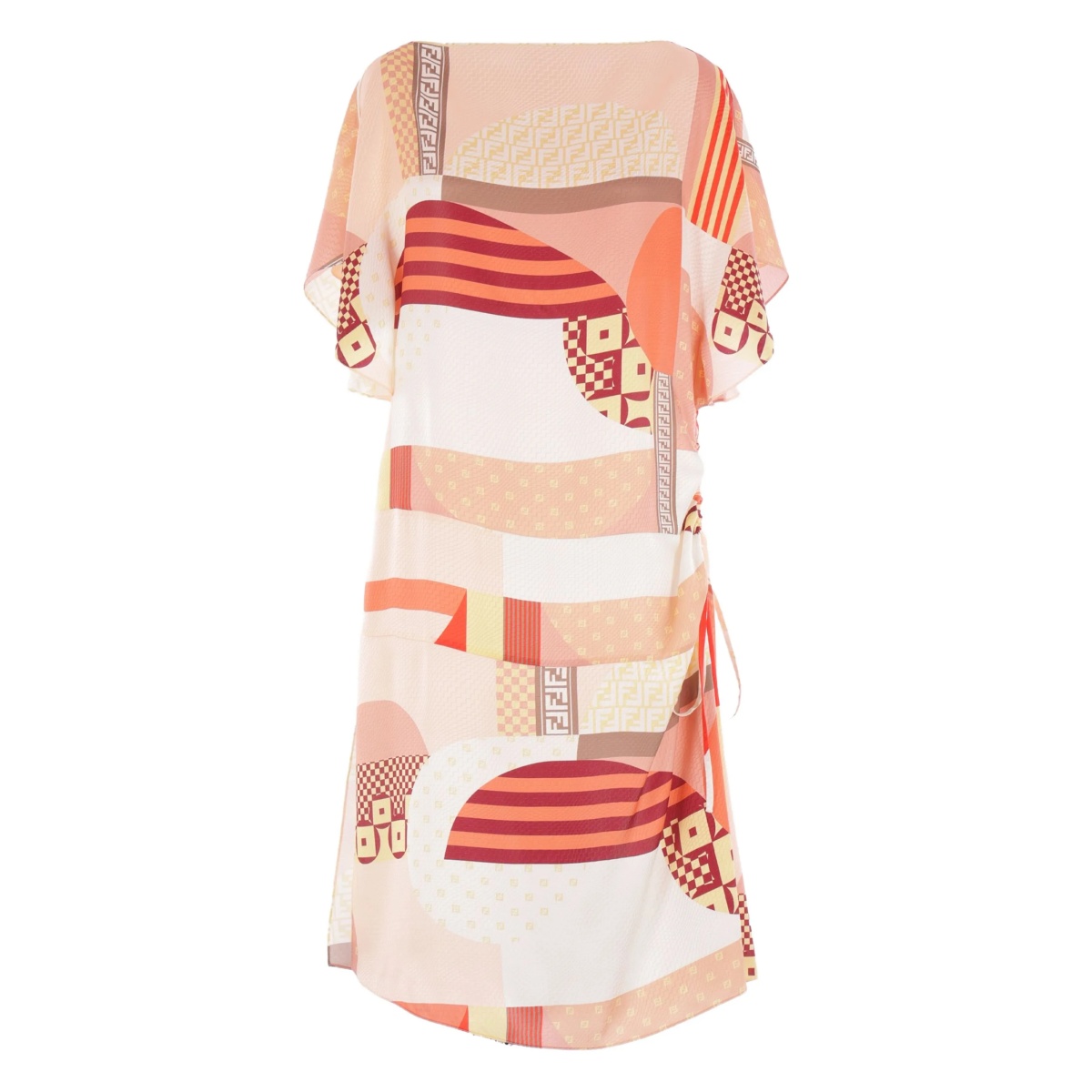 abstract-print mini dress