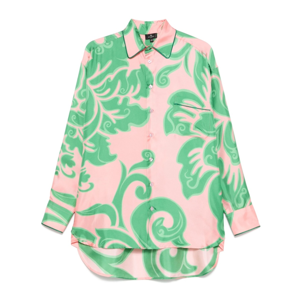 abstract-print shirt