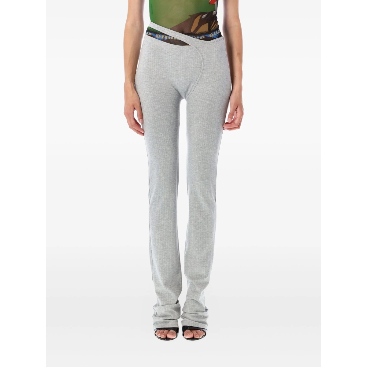 Ada cut-out pinstripe leggings