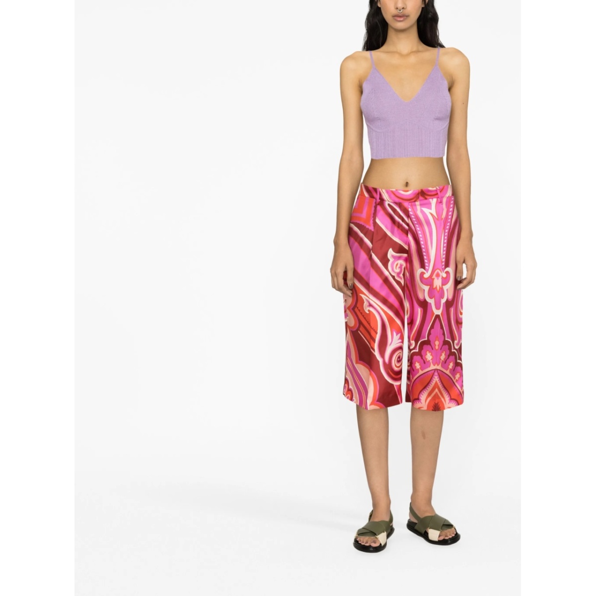 all-over graphic-print shorts - Img 2