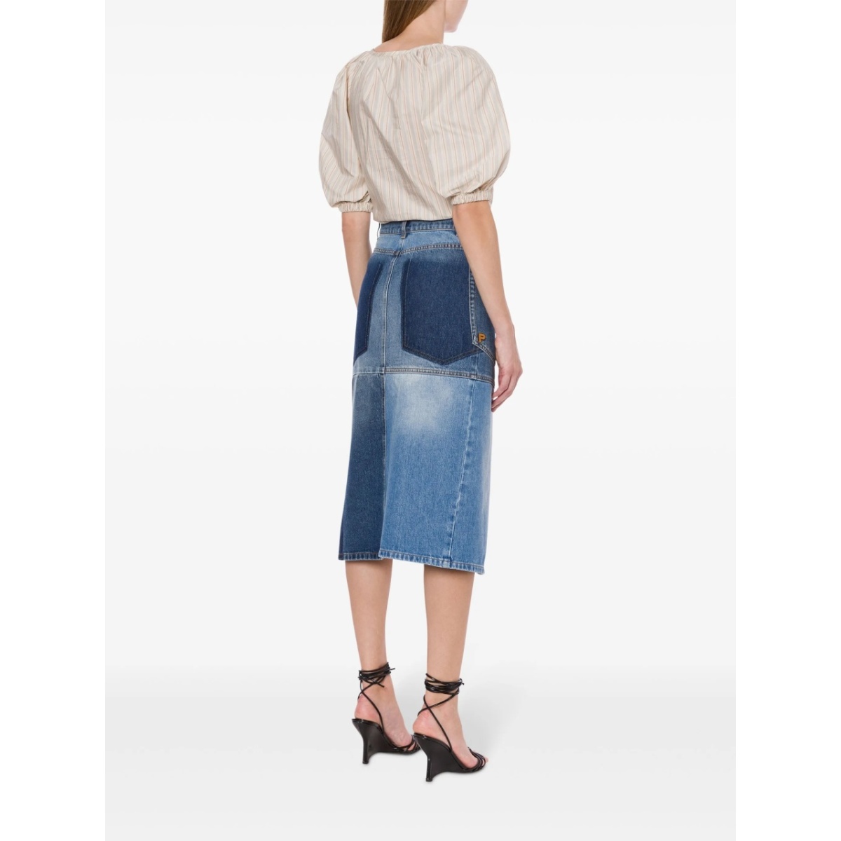 asymmetric denim skirt - Img 3