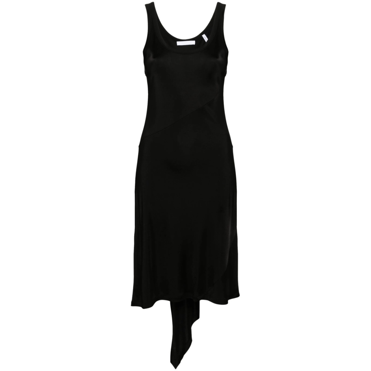 asymmetric-hem midi dress