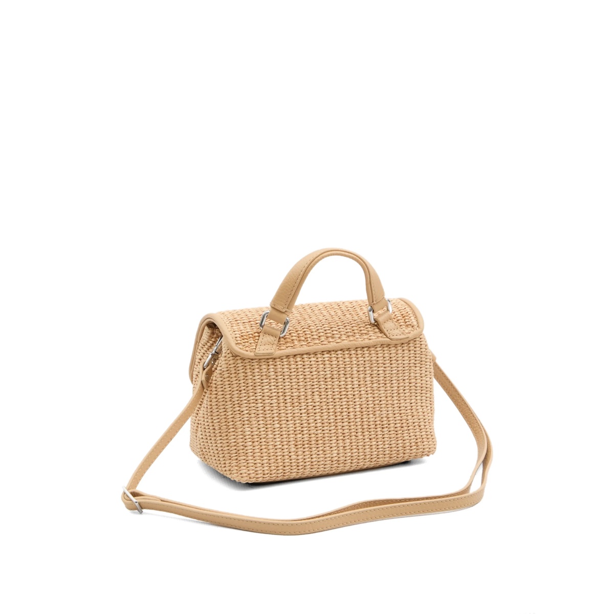 baby Postina Vimini raffia top-handle bag - Img 2