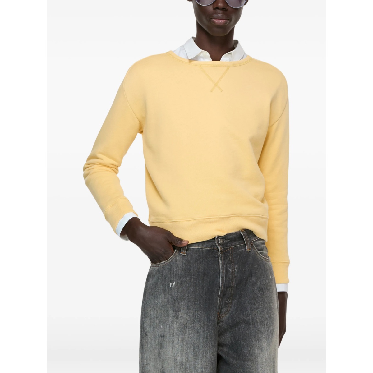 back-logo crew-neck sweatshirt - Img 3