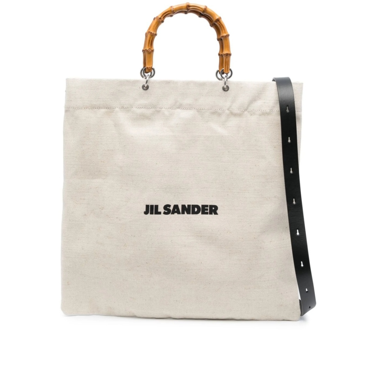 bamboo-handle tote bag