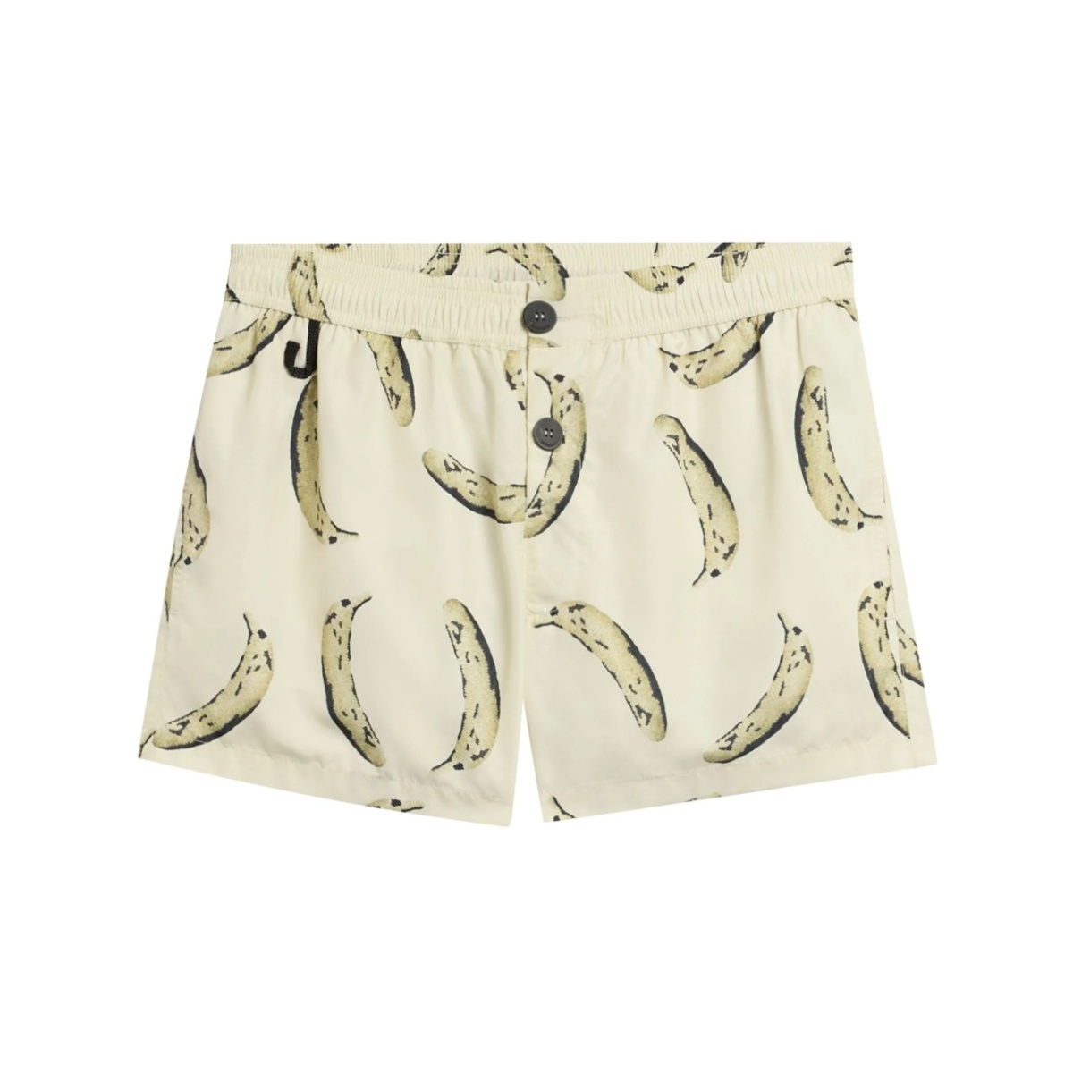 banana-print shorts