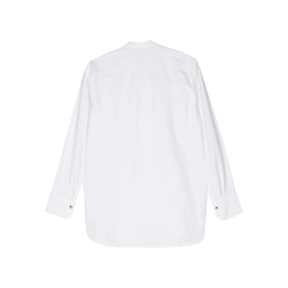 band-collar twill shirt - Img 2