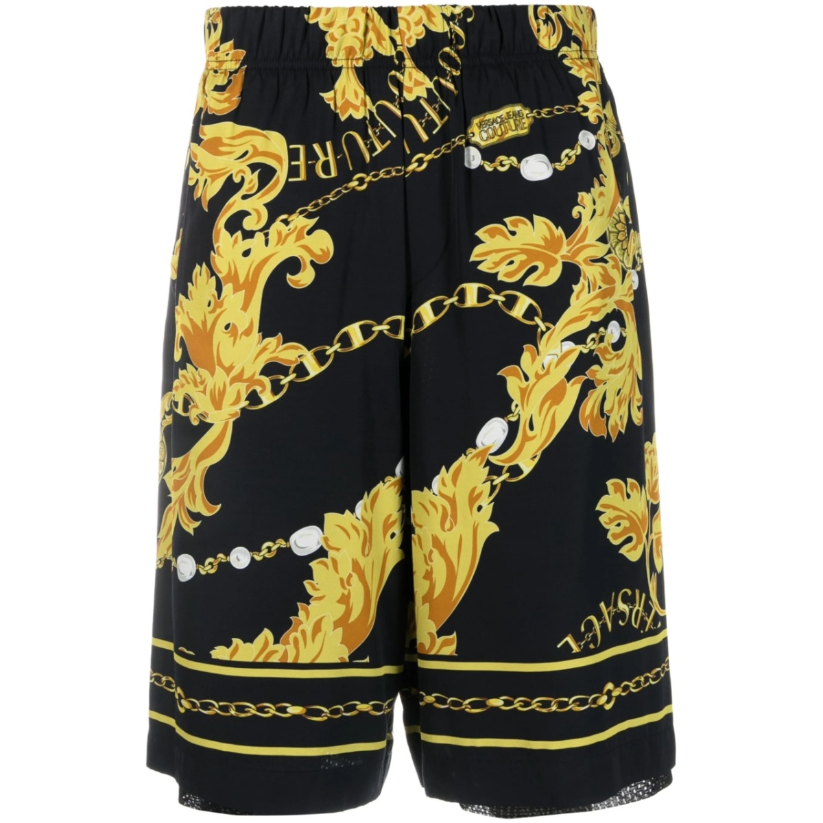 Barocco-print track shorts