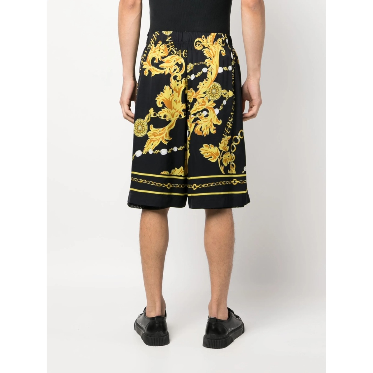 Barocco-print track shorts - Img 4