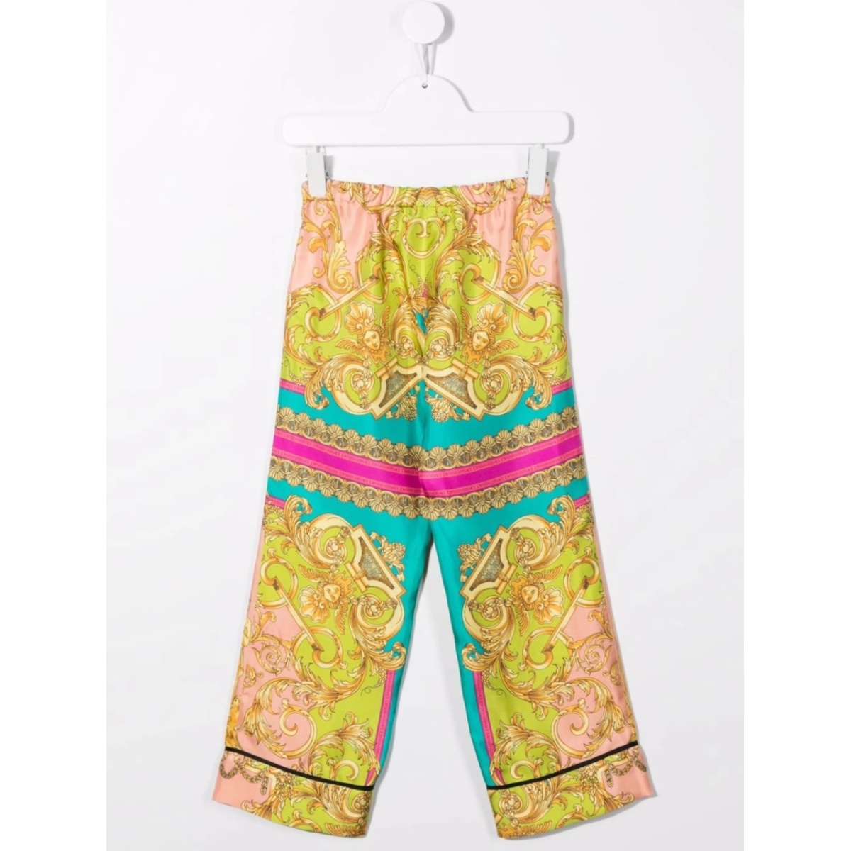 baroque-print wide-leg trousers - Img 2