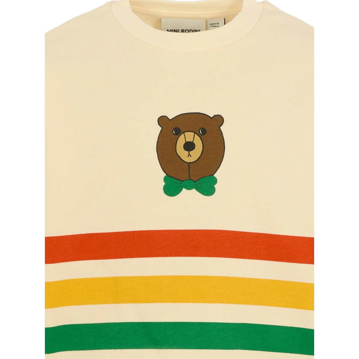bear-applique stripe sweatshirt - Img 3