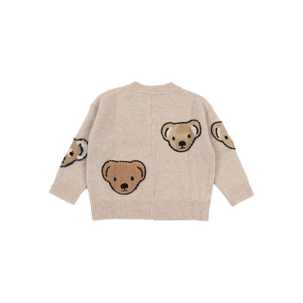 bear-embroidered cardigan - Img 2