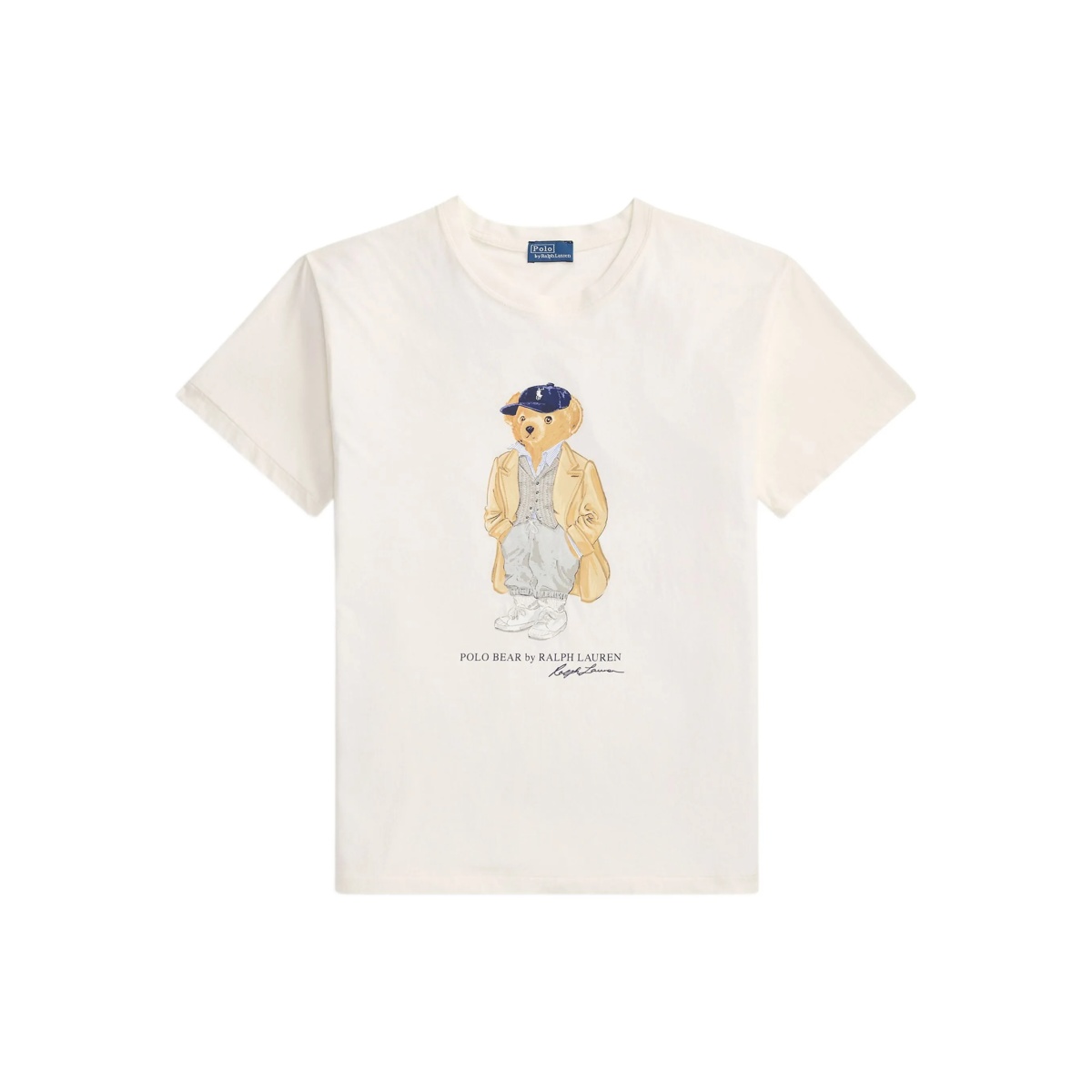 bear-graphic cotton T-shirt