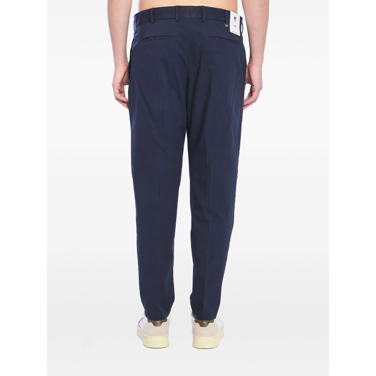 belt loops pressed cotton trousers - Img 4