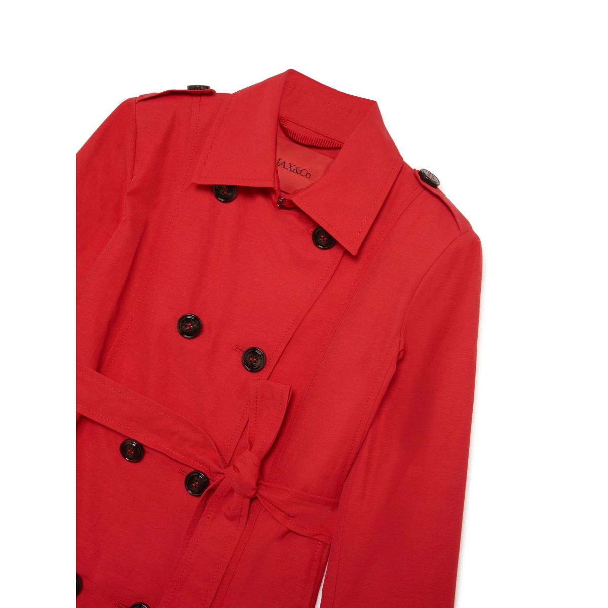 belted double-breasted coat - Img 3