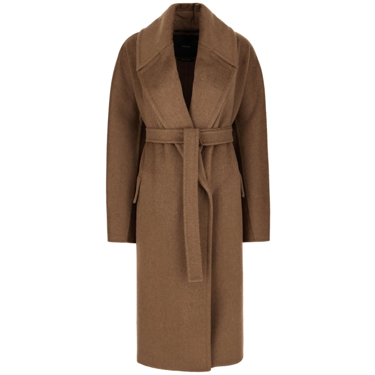 belted long coat