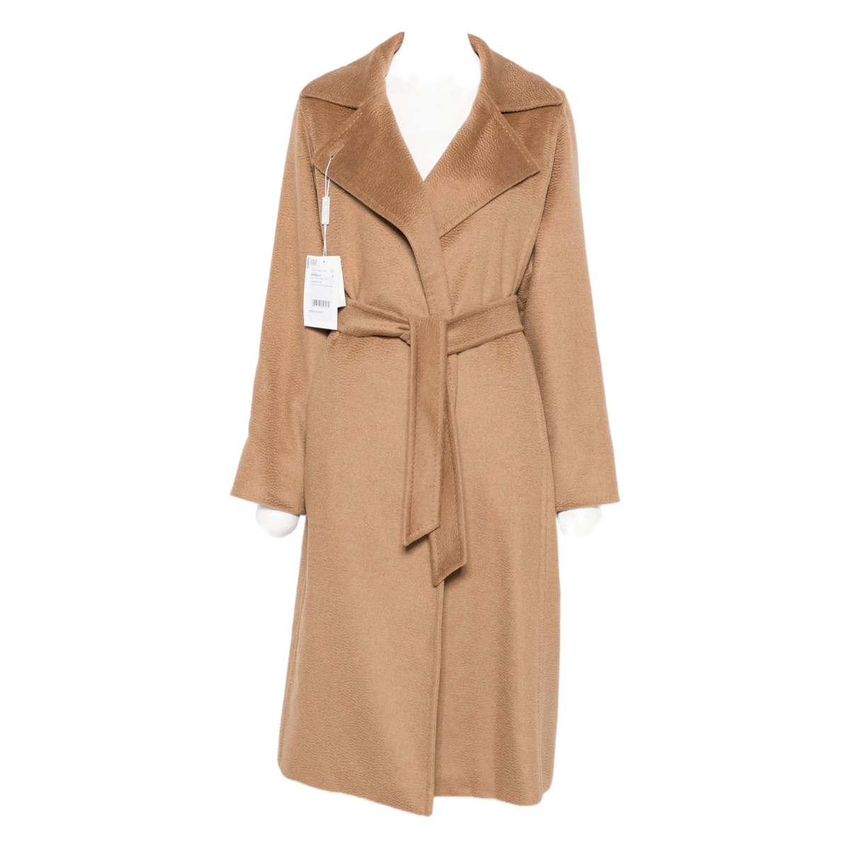 belted notched-lapel coat