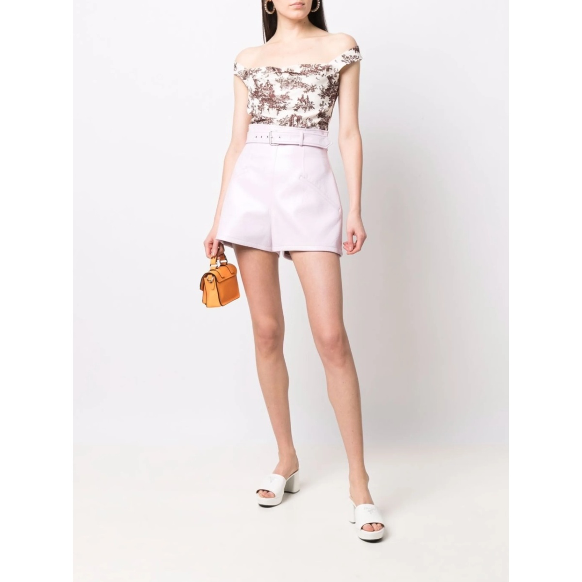 belted structured shorts - Img 2