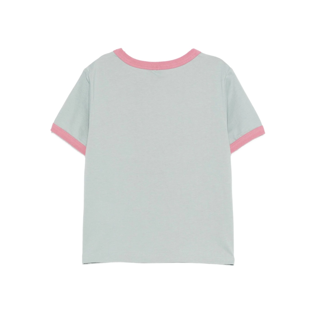 bird-print ringer T-shirt - Img 2