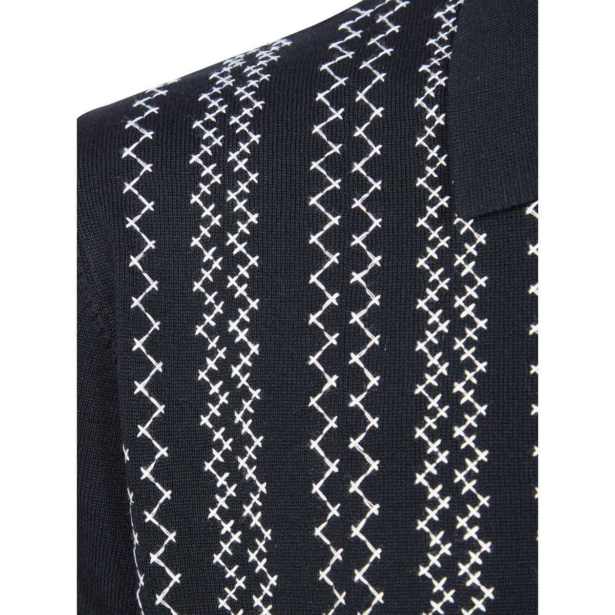 bowling patterned cardigan - Img 3