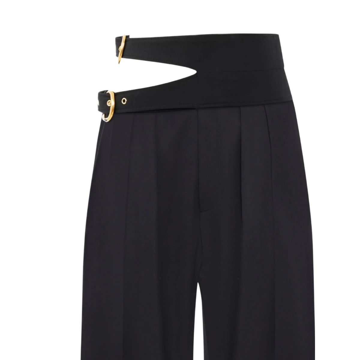 buckle high-waisted trousers - Img 2