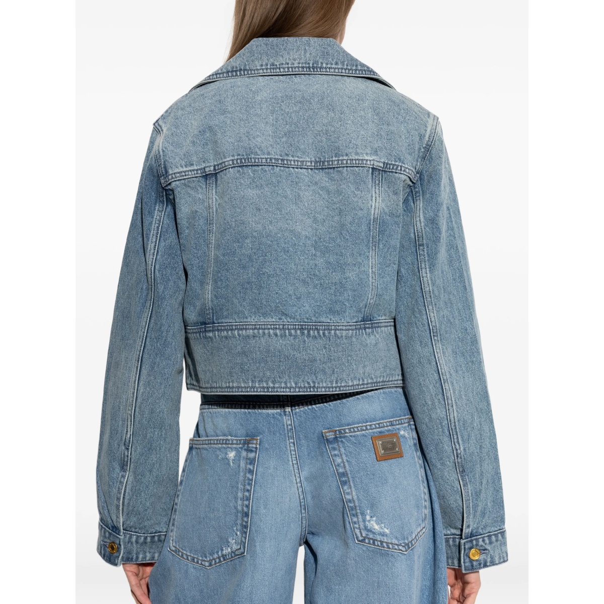 button cropped jacket - Img 4