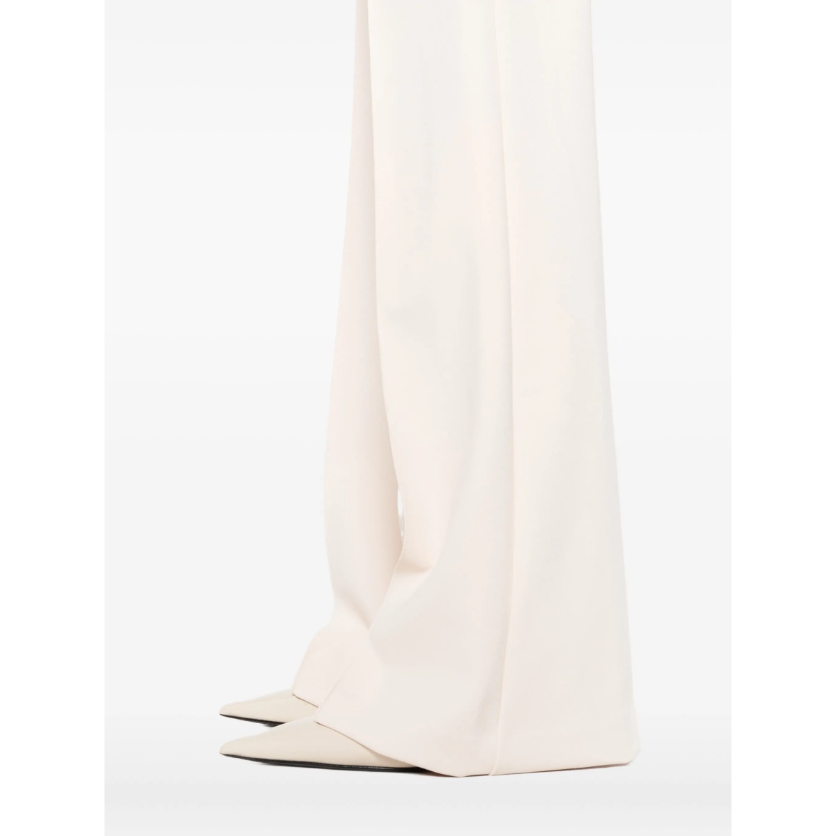 button-detailed flared trousers - Img 5