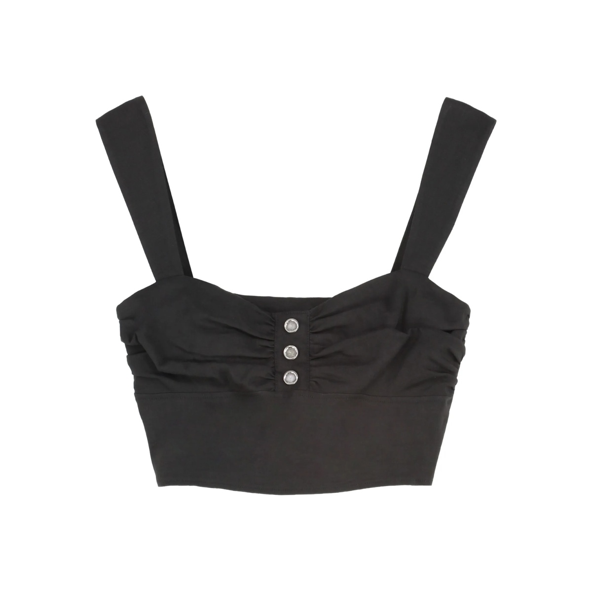 button-detailed gathered top