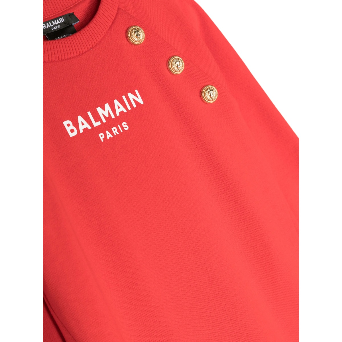 button-embellished sweatshirt dress - Img 3