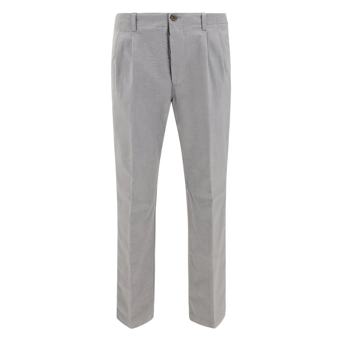 button-fastening tailored trousers