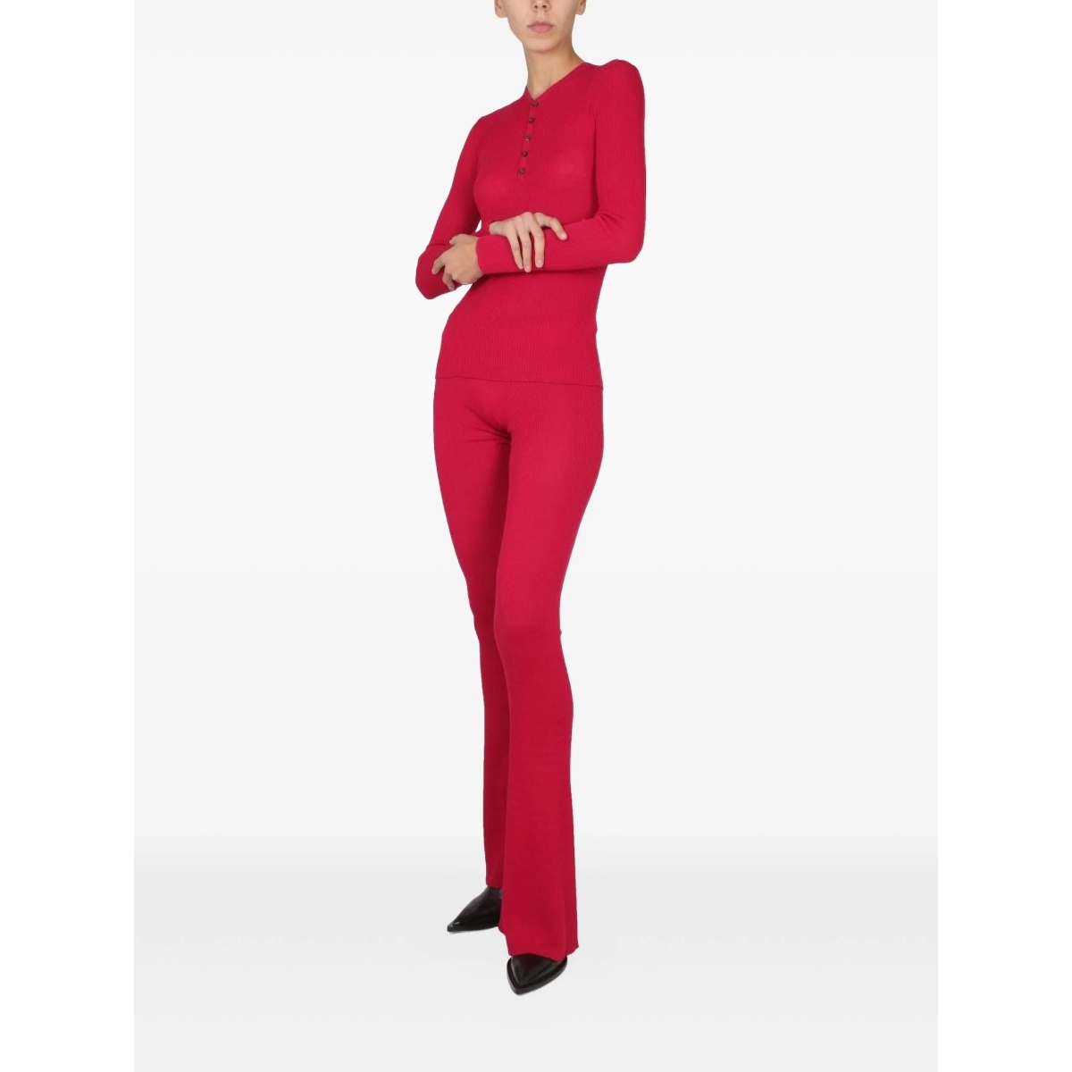 button ribbed sweater - Img 2