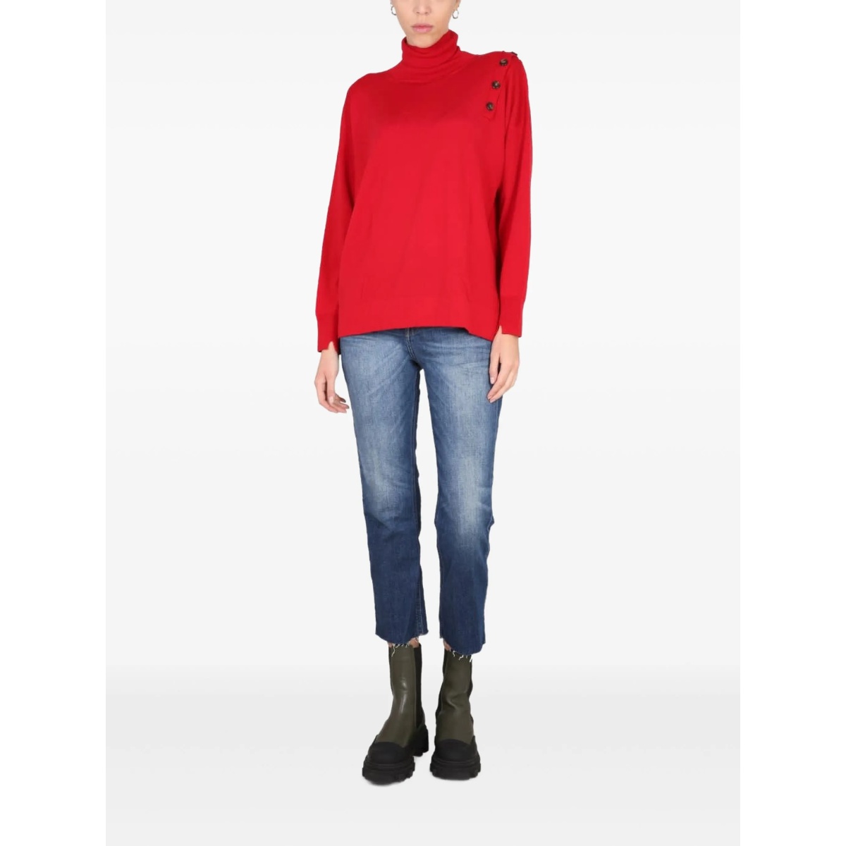 button turtleneck sweater - Img 2