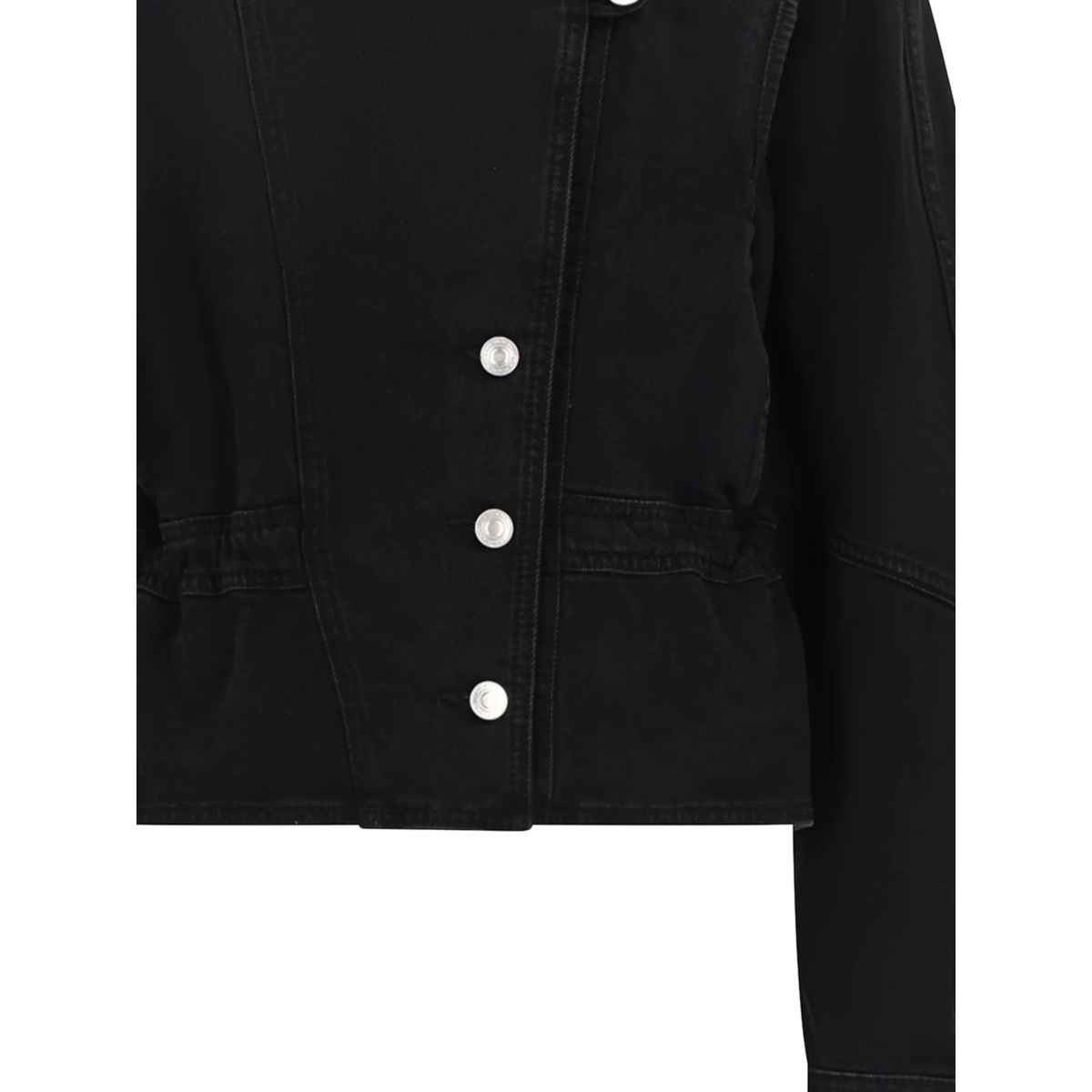 button-up denim jacket - Img 2