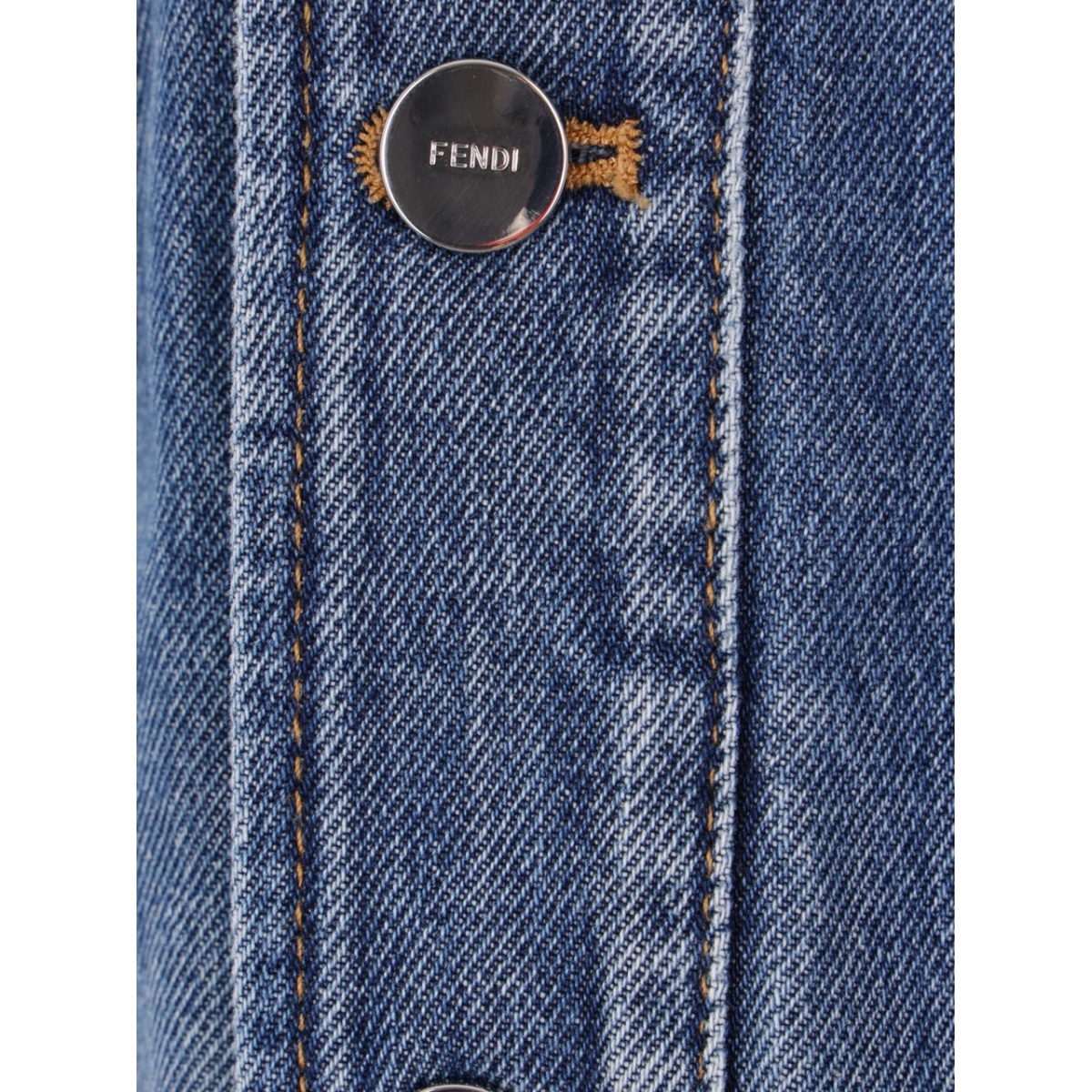 buttoned cotton denim jacket - Img 3