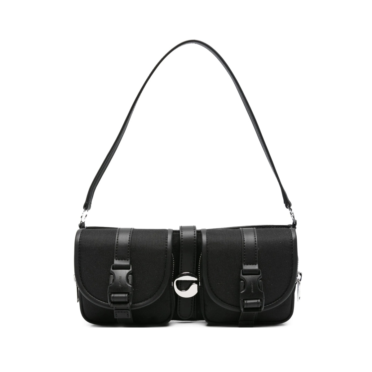 Cargo logo-buckle shoulder bag