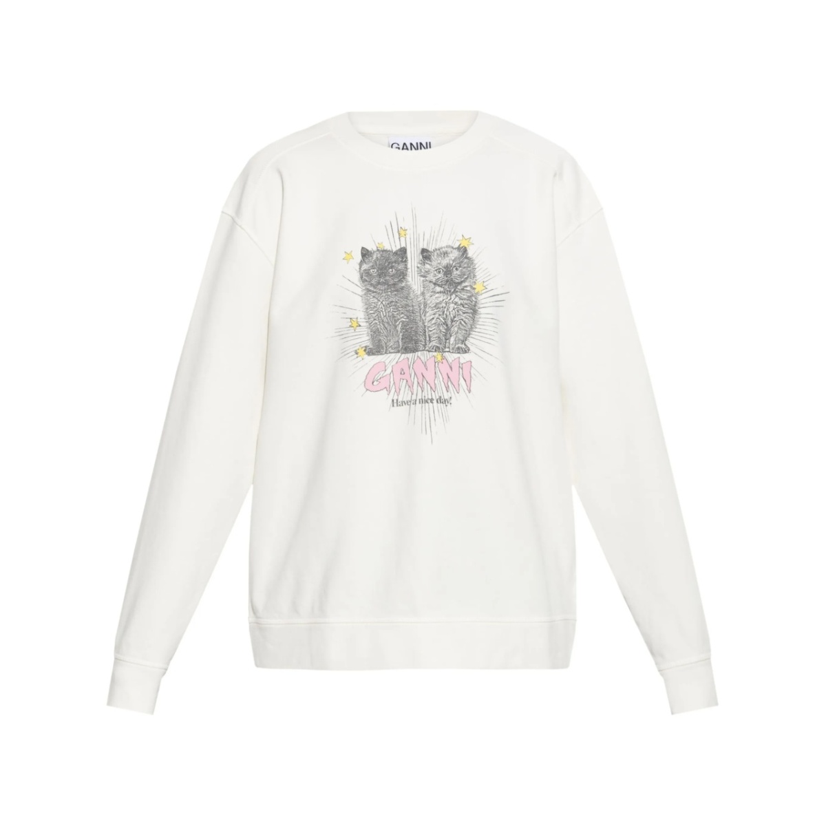 cats-print sweatshirt