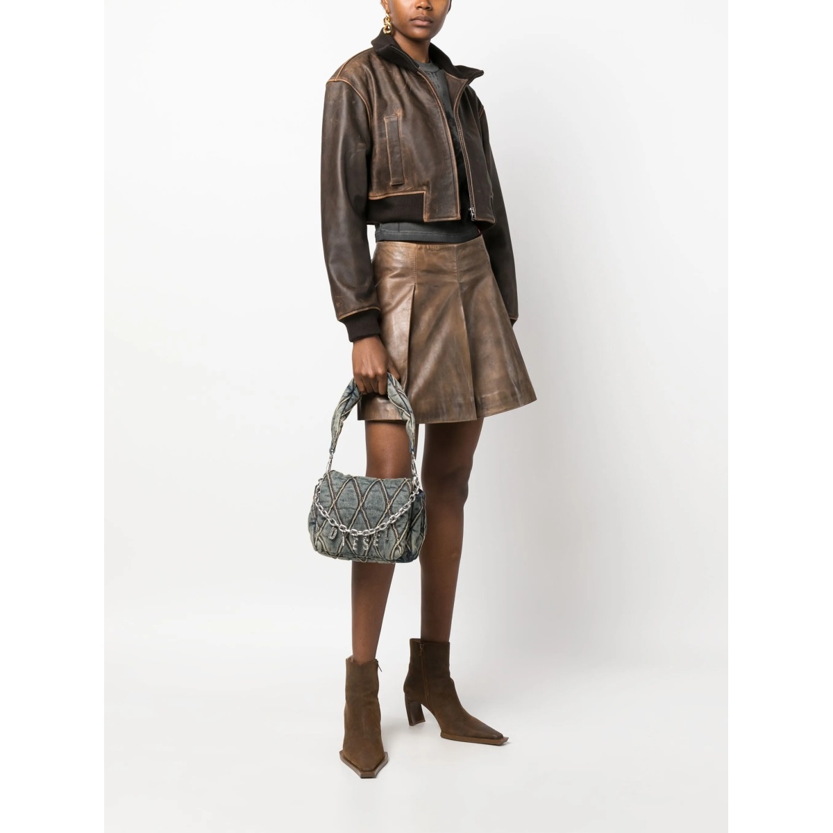 Charm-D S denim shoulder bag - Img 2