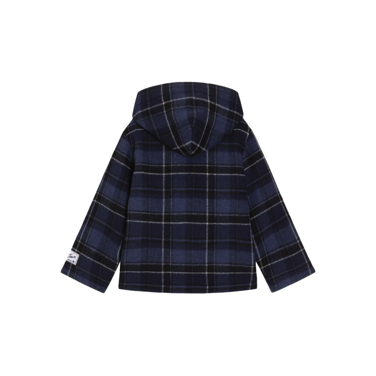 check-pattern hooded jacket - Img 2