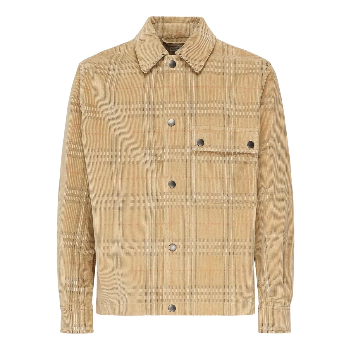 checked corduroy overshirt