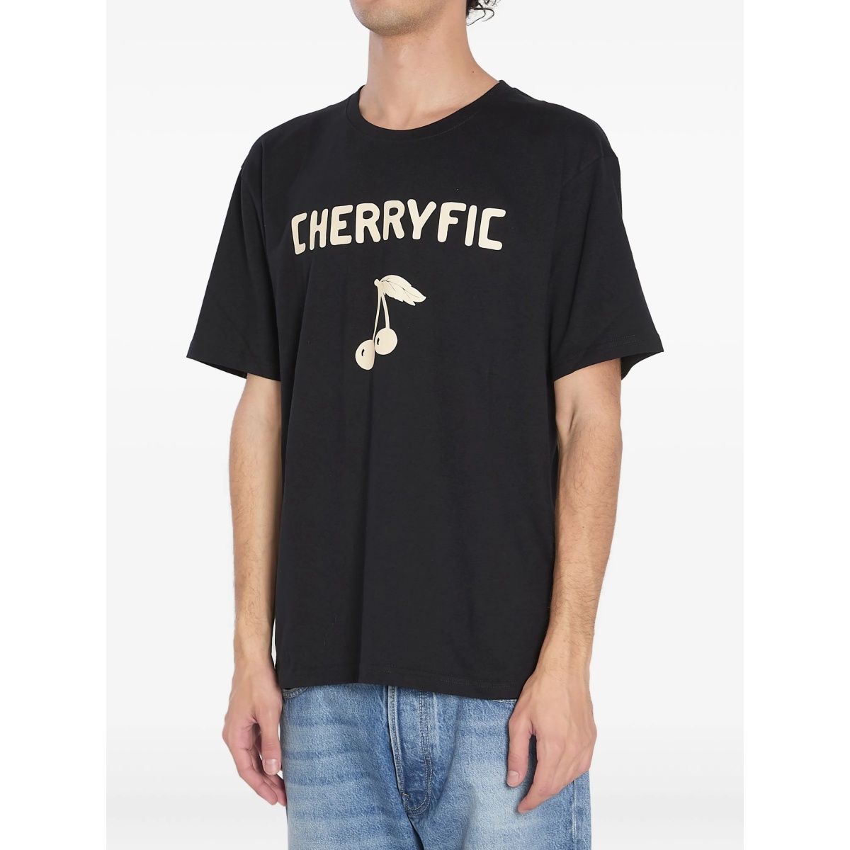 Cherryfic-print crew-neck T-shirt - Img 2