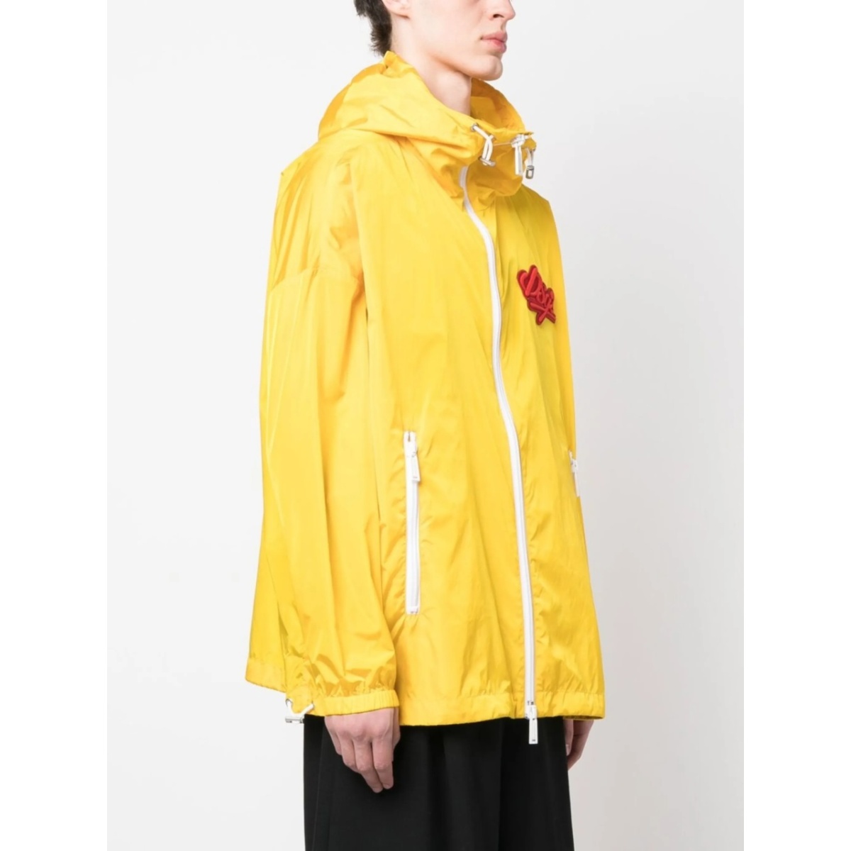 chest logo-patch hooded jacket - Img 3