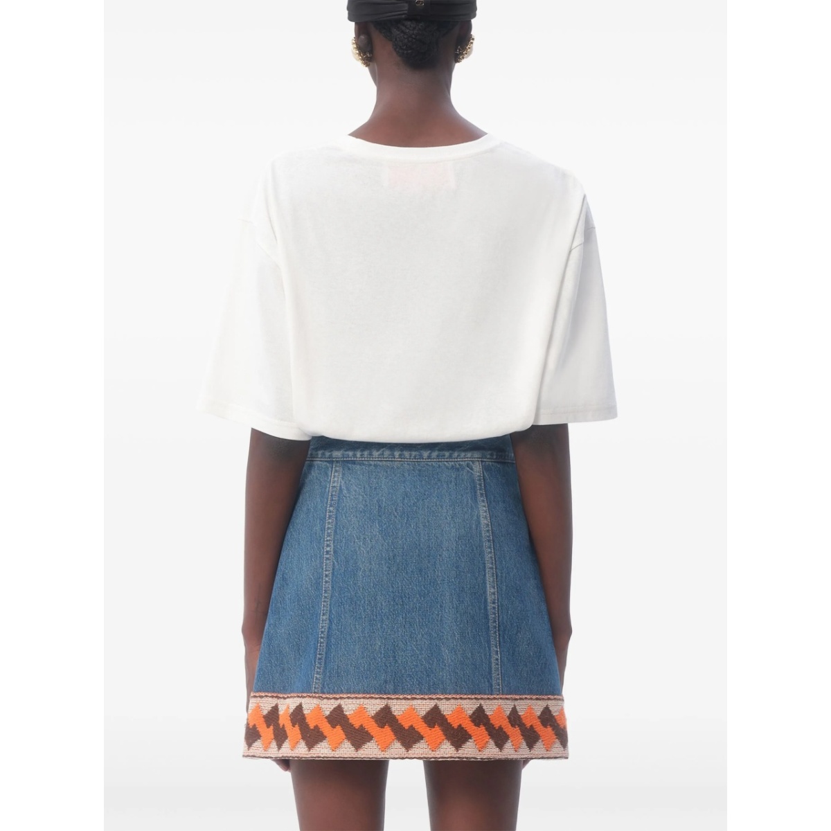 Chez Valentino-print T-shirt - Img 4