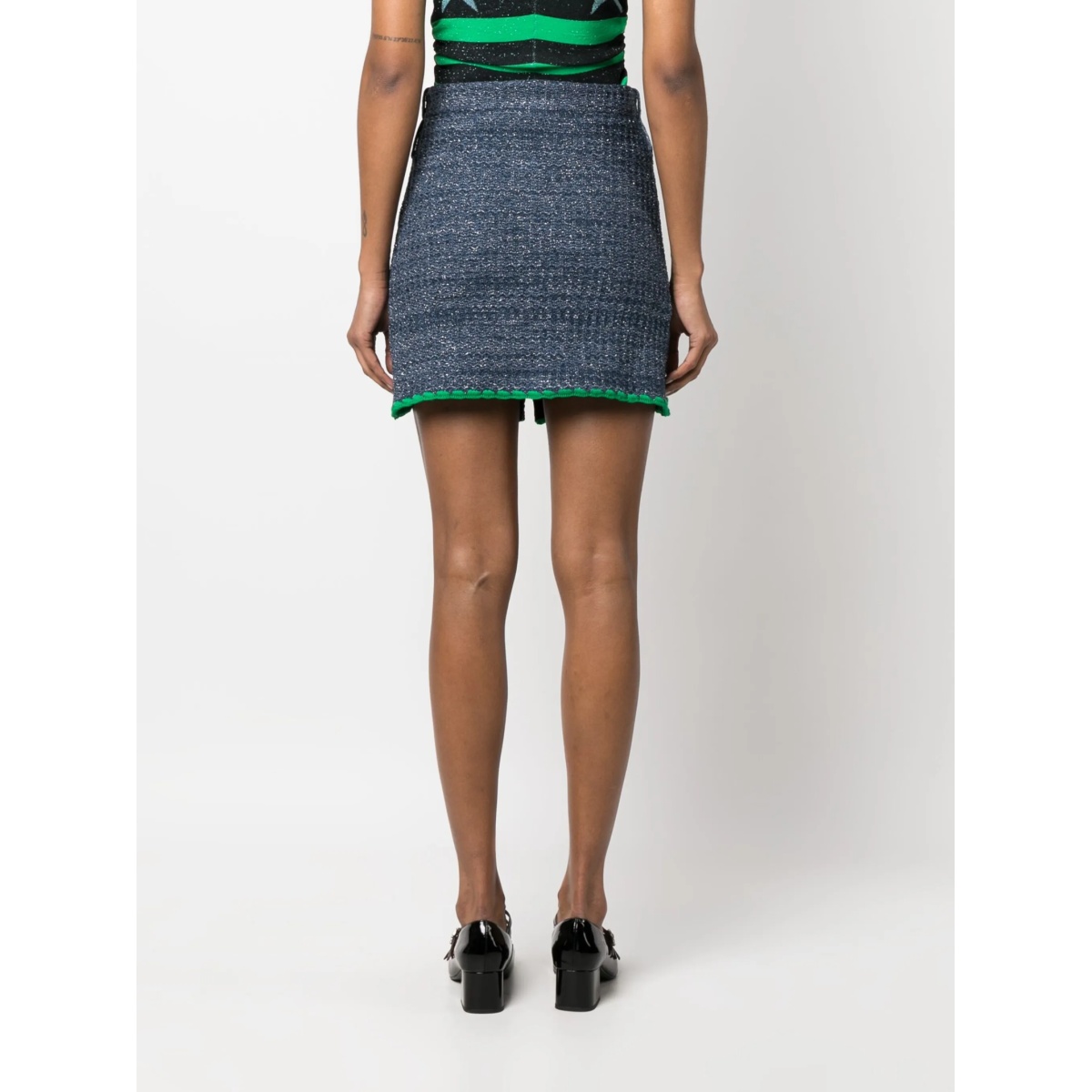 Chiara flower-buttons mini skirt - Img 4