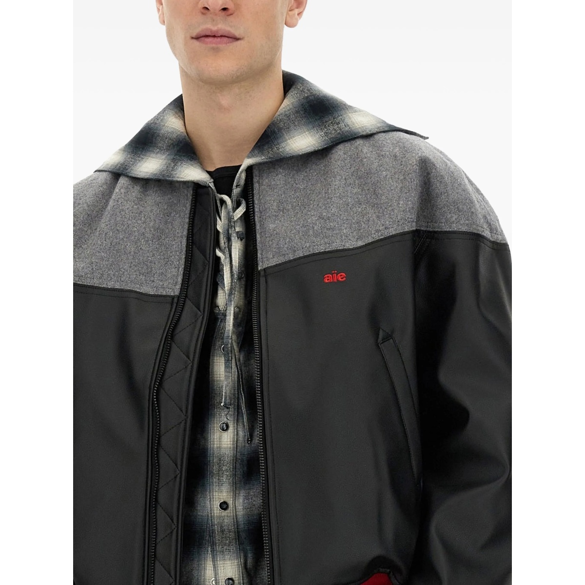 colour-block bomber jacket - Img 4