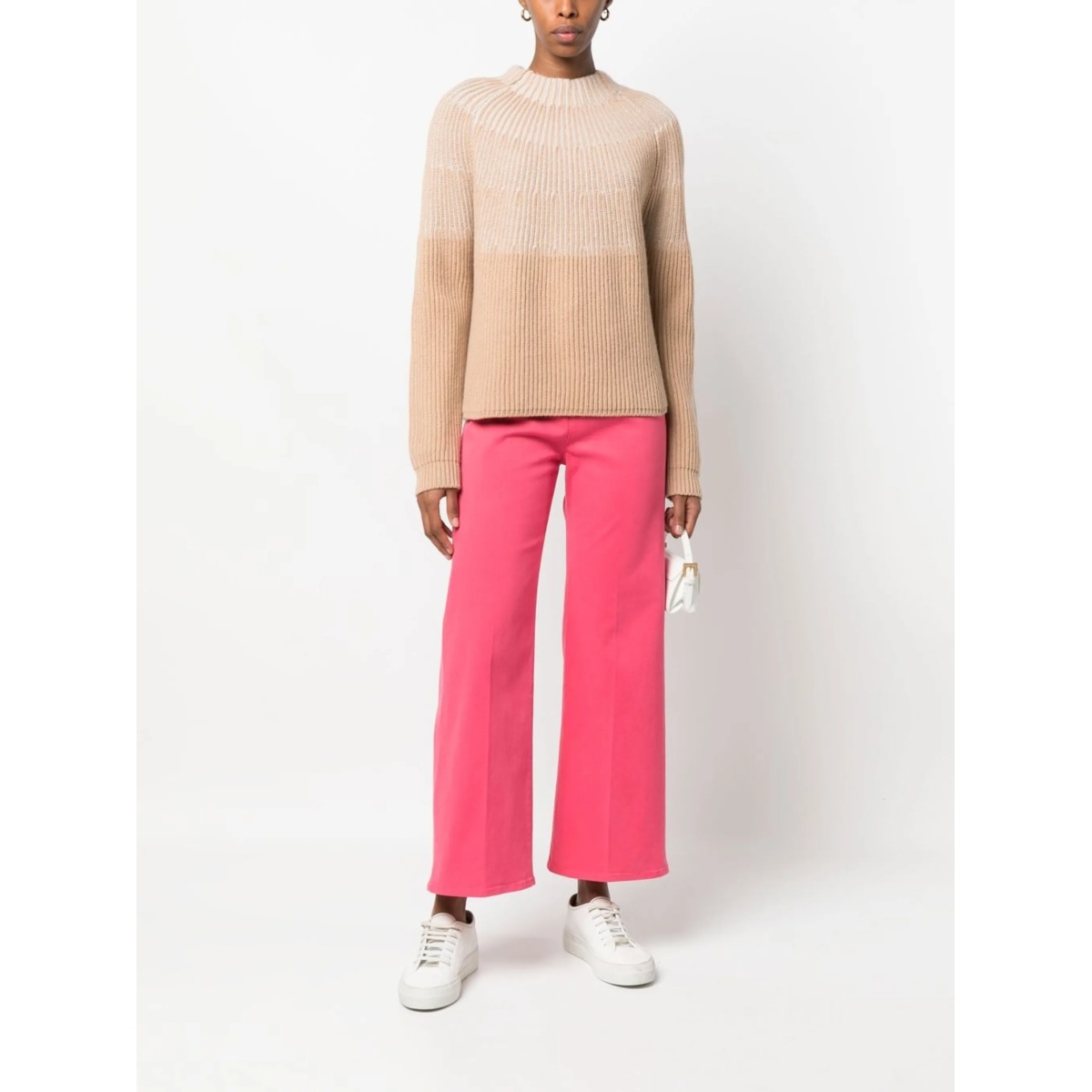 colour-block cashmere jumper - Img 2